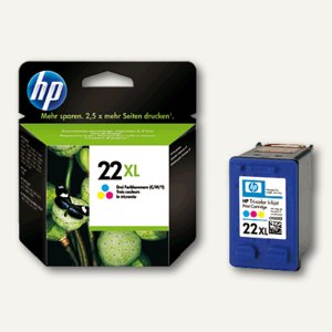 HP Tintenpatrone Nr.22XL, dreifarbig cyan/magenta/gelb, C9352CE HP Tintenpatrone Nr.22XL, dreifarbig cyan/magenta/gelb, C9352CE