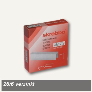 Heftklammern 26/6 verzinkt