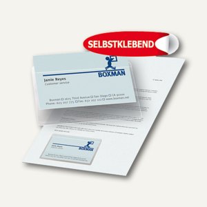 Visitenkartentaschen, 95 x 60 mm, selbstklebend, Einschub oben, 10 Stück, 10111 Visitenkartentaschen, 95 x 60 mm, selbstklebend, Einschub oben, 10 Stück, 10111