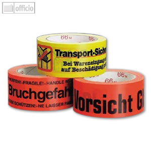 Pack-Film bedruckt BRUCHGEFAHR