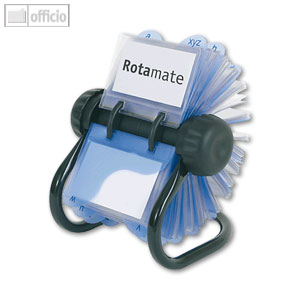Rotadex Rollkartei Rotamate für 400 Visitenkarten m. A-Z-Index