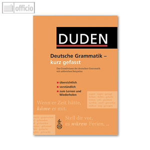 Duden Duden - Deutsche Grammatik - kurz gefasst, 9783411045532 ...