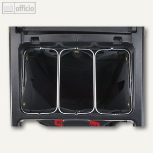 Müllsackhalter 3-fach für Reinigungswagen High Capacity
