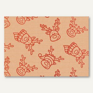 Weihnachts-Geschenkpapier Xmas Rudi