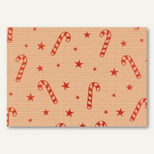 Weihnachts-Geschenkpapier Xmas Zuckerstangen