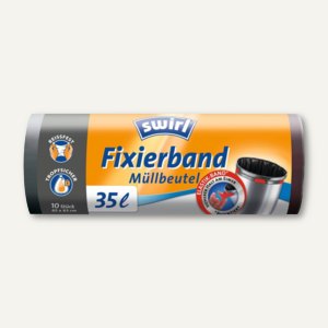 Müllbeutel mit Fixierband