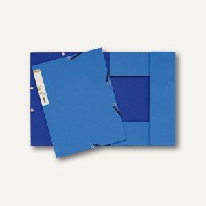 Eckspannmappe forever A4 dunkelblau/hellblau