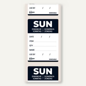 Tages-Etiketten Sonntag