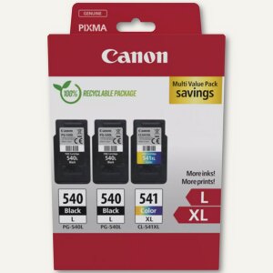 Multipack mit 2 x Canon PG-540L und 1 x CL-541XL Druckkopf