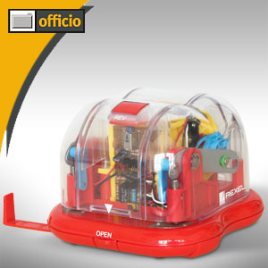 Rexel Elektrolocher Wizard rot 2100406