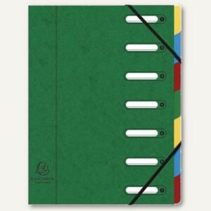 Exacompta Ordnungsmappe DIN A4, 24-teilig, grün, 55243E