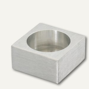 Edelstahlquader für Teelicht