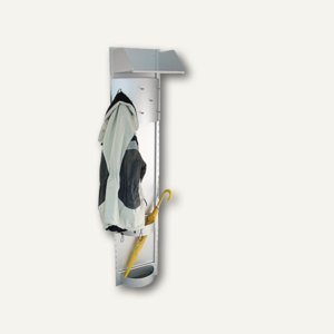Garderobe aus eloxiertem Aluminium