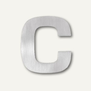 SIGNO - Hausnummer c aus geschliffenem Edelstahl