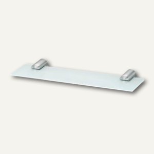 DUO - Badablage aus Glas / geschliffenem Edelstahl