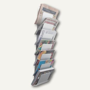 Wandzeitungshalter mit 7 Fächern