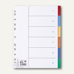 Kunststoff-Register blanko