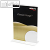 Tischaufsteller Classic Image, gerade, DIN A5, 15 x 21.5 x 9.3 cm, T-Form, PS