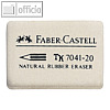 Faber-Castell Kautschuk-Radiergummi 7041-20, 40 x 27 x 13 mm, 184120