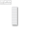 Beschriftungsschilder Sichtreiter, 50 x 15 mm, blanko weiß, 100er Pack