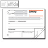 Sigel Quittung, DIN A6 quer, MwSt-Nachweis, wei?, 3 x 50 Blatt, QU635