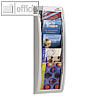 Wandhalter "Quick Fit", 5 F?cher DIN A5, 65,5 x 22,7 x 9,5 cm, grau, 4063.02