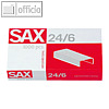 SAX Heftklammern 24/6 verzinkt, 1.000 Stück, 1-246-00