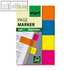 Sigel Haftmarker Film, 20 x 50 mm, 4 Farben im Pocketspender, 4x40 Blatt, HN614
