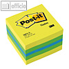 Post-it Haftnotizwürfel Mini, 51 x 51 mm, 400 Blatt, limone, 2051-L