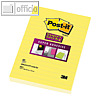 Haftnotizen Super Sticky Notes, 102 x 152 mm, liniert, gelb, Block á 75 Blatt