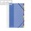 Pagna Ordnungsmappe, 12-teilig, f?r DIN A4, blau, 44044-02