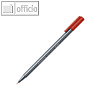 Staedtler Triplus Fineliner 334, dreikantig, Strichbreite 0.3 mm, rot, 334-2