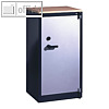 feuergesch?tzter Schrank, H 122,5 x B 65 x T 50 cm, anthrazit/wei?alu, 1160-000