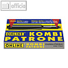 Online Kombi-Tintenpatrone, auch f?r Lamy, blau, 5 St?ck, 17202