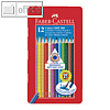 Buntstifte Colour GRIP, Dreikant, Namensfeld, Mine 3mm, 12er Metall-Etui, 112413