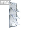 BST Wandprospekthalter XELLO, Aluminium, 295 x 1200 mm, 3x DIN A4, XELLO-W3