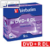 Rohlinge DVD+R Double Layer, 8.5 GB, 8x Speed, beschreibbar, Jewel Case, 5 Stück