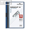 Durable Klemmhefter DURACLIP® 30, DIN A4, bis 30 Blatt, dunkelblau, 220007