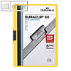 Durable Klemmmappe DIN A4, bis 60 Blatt, gelb, 2209-04