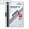 Durable Klemmmappe DIN A4, bis 60 Blatt, grau, 220910