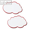 Franken Moderationswolken, 14 x 23 cm, weiß/roter Rand, 20 Stück, UMZ WM