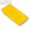 Franken Rechteckmagnet, Haftmagnet, 50 x 23 mm, gelb, 10 Stück, HM2350 04