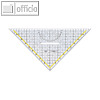 Aristo Geo-Dreieck, Plexiglas, 32.5 cm, mit Griff, glasklar, AR1648/2