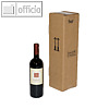 Versandkarton f?r 1 Flasche, 105 x 105 x 420 mm, braun, 20 St?ck, 222103020