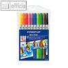 STAEDTLER Dopperfasermaler "Noris Club", 10 Farben, sortiert, 320NWP10