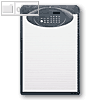 Ecobra Schreibplatte, DIN A4, mit Solarrechner, schwarz, 792251