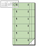 Bonbuch Kellner-Nr.1, 360 Abrisse, Blaupapier, 105x200mm, gr?n, 2x60 Bl., BO001