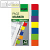 Sigel Haftmarker transparent, 12 x 50 mm, 7 Farbstreifen, 280 Blatt, HN677