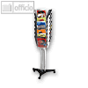 Paperflow Prospektst?nder, 167 x 63.6 x 56 cm, 24 F?cher f. DIN A4, PM024TT.01
