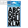 Buchstabenetiketten A-Z, Schrifth?he: 25 mm, wetterfest, schwarz, 3784